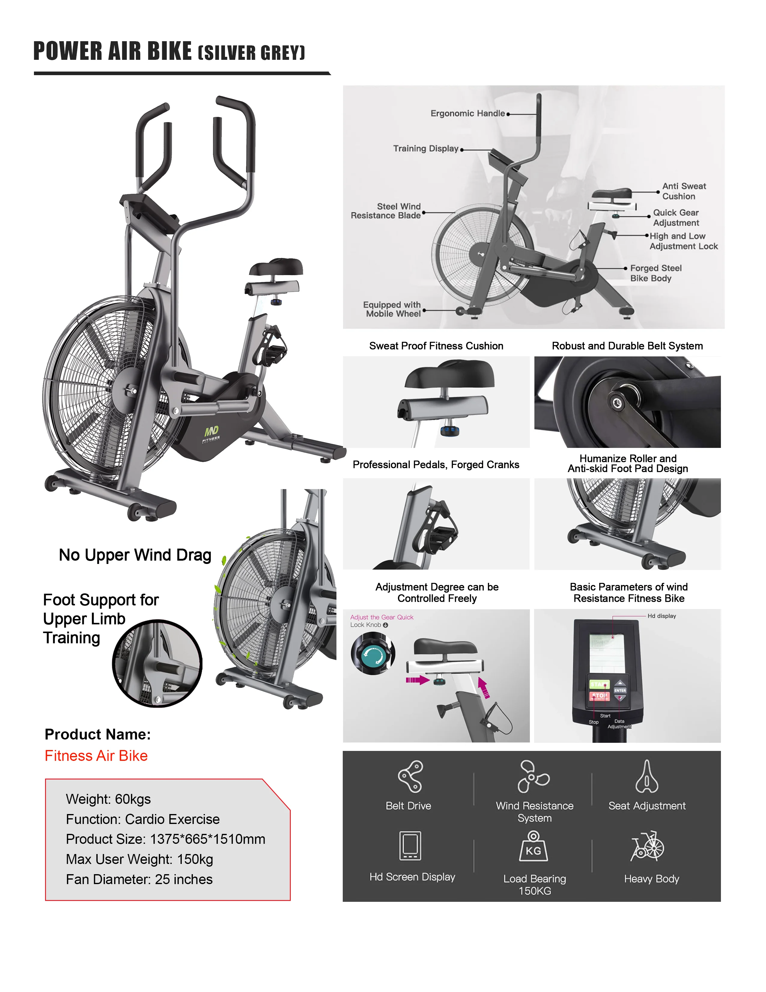 Commercial Air Bike